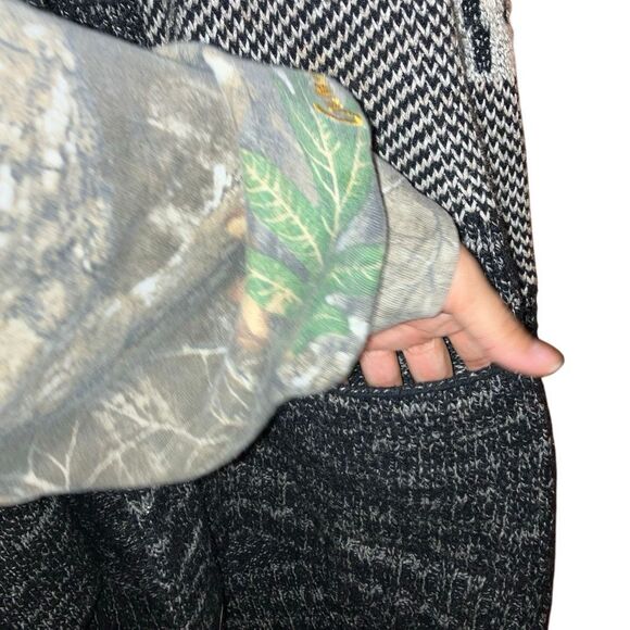 Lucky Brand Stargazer open cardigan wool blend Aztec-inspired diamond print in b - Picture 5 of 7